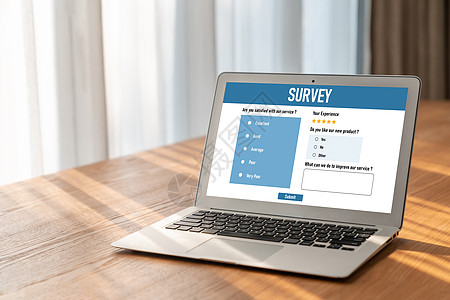 现代数字信息收集在线调查表格网上调查表网络小样桌子资格展示笔记本办公室大学男人顾客图片