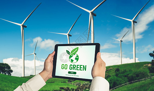 绿色企业转型 促进环境保护和ESSG业务概念的绿色商业转变电脑治理力量金融公司网络生态世界涡轮机互联网图片