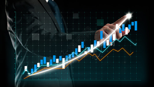 B 商业人提款金融业者表明商业利润增长的暗示图示图表图生长销售进步战略库存电子商务专家商务投资男人图片