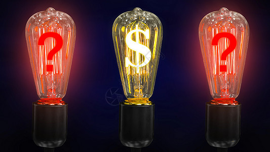 美元汇率下跌的概念 钱的创造 带美元符号的灯泡 注 美国货币解决方案投资智力辉光环境金融财富玻璃活力利润图片