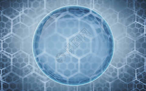 六边形的薄软胶片 3D翻接微生物学细胞膜生物生活气泡细胞网格多边形护理薄膜图片