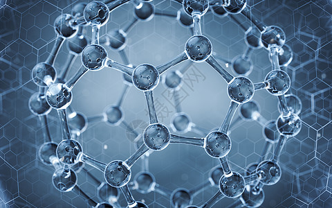 六边形的分子球 3D转化微生物学公式原子渲染物理药品技术化学品药店科学图片