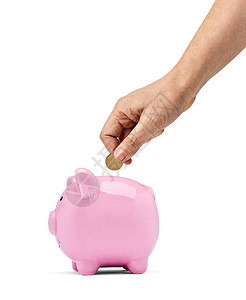 养猪银行的财富投资商业退休订金利润存钱罐帐户基金债务推杆图片