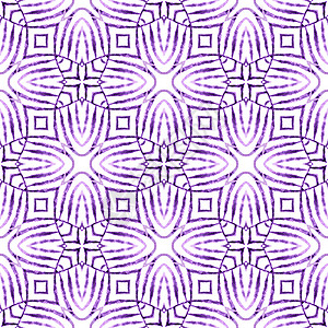 重复的条纹手划边界 紫色样本绑腿瓷砖手工钻石透雕热带水彩古董织物图片
