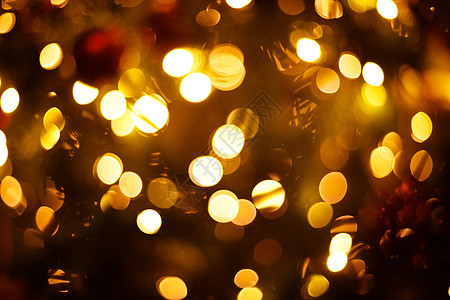 紧贴的节庆圣诞节圣诞树灯背景模糊图片