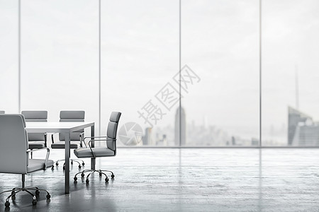当代阁楼办公室内部 3d 建构设计概念商业房间奢华职场玻璃地面墙壁柱子建筑家具背景图片