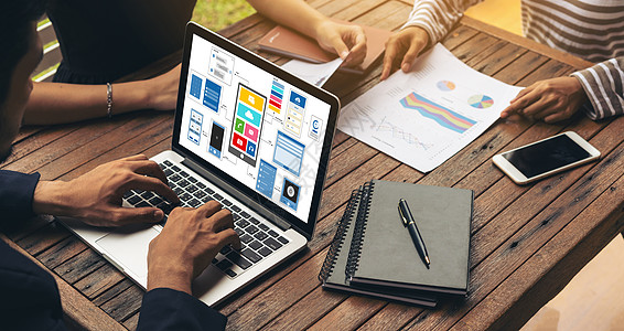 现代移动应用程序和网站 UX UX UUI设计流程网络技术体验办公室项目商业草图团体会议战略图片
