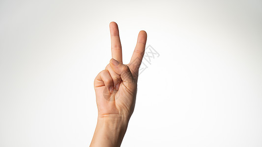 女人的手举手手手姿势 依靠手指两手掌图片