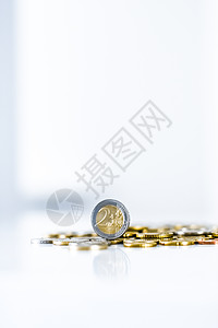 欧元硬币 欧洲联盟货币商业购物金融交换假期经济繁荣收益库存价格图片