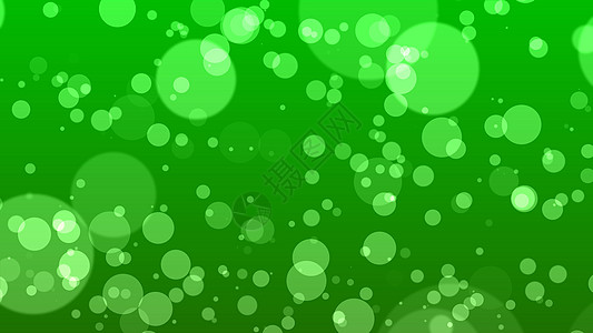 抽象散景背景绿色粒子气泡派对薄雾灰尘圆圈辉光火花斑点插图圆形图片