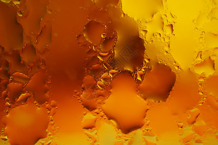 石油 水和颜色混合的移动泡沫黄色红色宏观框架墨水蓝色液体绿色摄影气泡图片