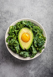 Keto饮食平衡概念碳水菜单化合物蔬菜酮症蛋黄桌子血管营养沙拉图片