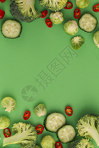 丰富多彩的蔬菜概念沙拉打印天线黄瓜框架饮食绿色红色养分墙纸图片