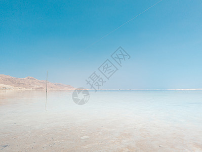 以色列Ein Bokek海滩的明青绿水土地卫生海岸药品海景岩石矿物保健治疗旅游图片