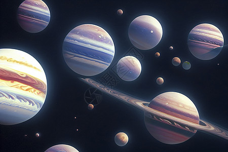 3d成为太空艺术 外星星球  紫色天空的幻想景观行星星系月亮星星世界风景小说天文学外星人科幻图片