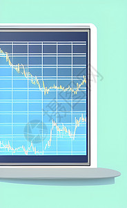 金融和经济指标的图形图示图表表技术展示商业插图利润贸易资产经纪人交换货币图片