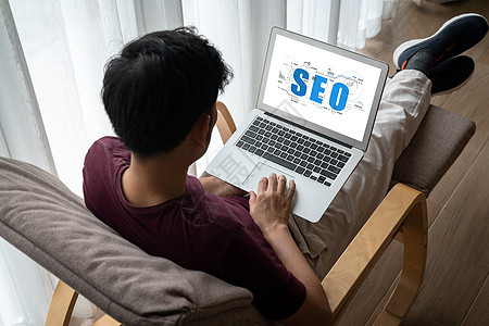 SEO 优化现代电子商务和网上零售业SEO搜索引擎优化房间房子小样社会关键词技术商业交通互联网战略图片