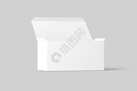 宽矩形盒白白3D条推介会贮存推广纸板广告纸盒购物零售店铺嘲笑图片