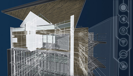 数字智能技术抽象背景建筑建筑结构建造设计自动化系统图片