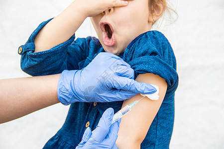 儿童接种疫苗 注射 有选择的重点横幅孩子们身体皮肤医院麻疹医生注射器木板肝炎图片