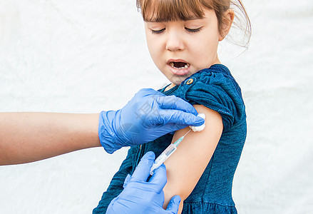 儿童接种疫苗 注射 有选择的重点治疗流感肝炎疼痛木板皮肤横幅药品麻疹医院图片