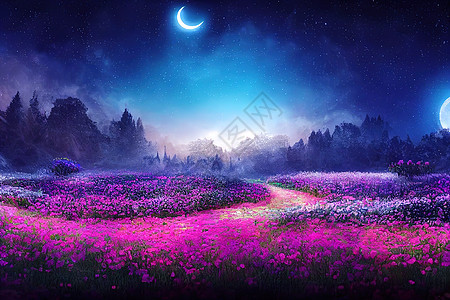 美丽仙子玫瑰花的图片背景 幻想童话图片