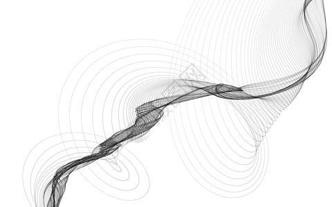 白色背景上带有单色波浪线的抽象背景创造力智力墙纸活力坡度技术曲线黑色插图艺术图片