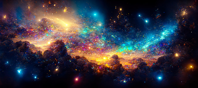 以恒星 彗星和星云为主题的宇宙生命起源的抽象插图场地摄影墙纸科学星星星座天文学黑色黑暗天空图片