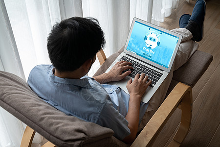 用于Modish在线业务的Chatbot软件应用程序商务机器人服务自动化房子药片屏幕电子商务器人人士图片