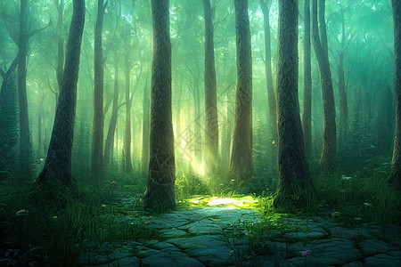 3d 森林背景 3d(三D)背景图片