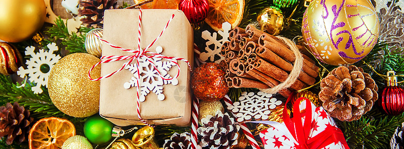 圣诞节背景 新年快乐 有选择的重点作品惊喜木板假期家庭风格喜悦木头庆典盒子图片