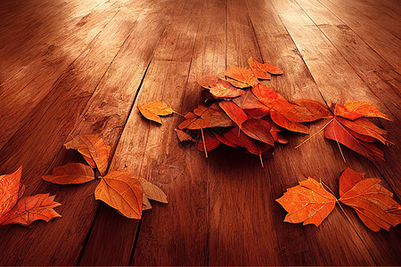 3d背景分析 说明棕色秋叶的图示图片