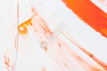 艺术抽象纹理背景 橙色丙烯油漆笔刷 作为奢侈假日品牌印刷背景的油墨喷洒 平板横幅设计等魅力奢华艺术家皮肤假期中风娘娘腔橙子墨水推图片
