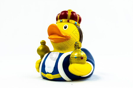 金皇冠和金子的善良 鸭子漂浮玩具图片