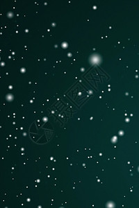 寒假和冬季背景 落在节日绿色背景上的白雪 雪花散景和降雪颗粒作为圣诞节和下雪假期设计的抽象下雪场景礼物粒子小样展示特效新年销售季图片