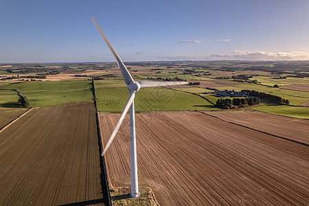 用于产生可再生绿色电力的风力涡轮机发电排放螺旋桨风车气候全球环境活力刀片能源图片