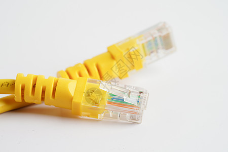 Lan电缆互联网连接网络 rj45连接器Ethernet电缆港口速度中心技术防火墙服务器宽带电脑绳索商业图片