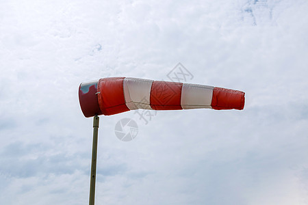 跑道机场风向的温斯托克指示器旗帜航空预报控制警告袖子仪表天空飞机场测量图片