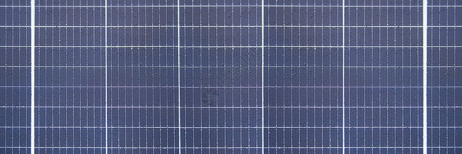 带雨滴 防水太阳能电池板模块 顶视图的太阳能面板纹理 作为背景或纹理技术电气建造太阳生态水平气泡活力蓝色液体背景图片