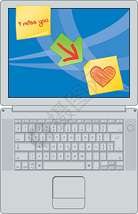 错过一千万膝上型电子灰色键盘邮件工作办公室桌面网络互联网屏幕设计图片