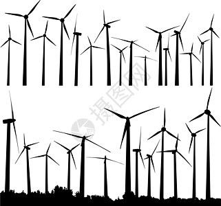 风力涡轮机风车资源空气气候涡轮机组环境植物电机保护图片