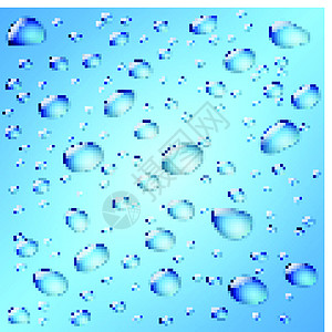 下水背景圆圈茶点玻璃气泡正方形曲线液体插图水晶绘画图片