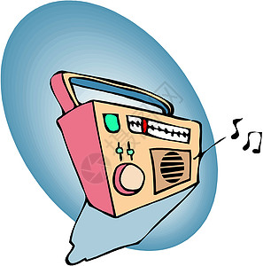 音乐播放器音乐玩家低音收音机娱乐喇叭硬件记录电子产品插图图片