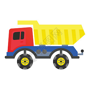 塑料玩具车货运商业货物服务车轮驾驶卡车运输车辆窗户背景图片