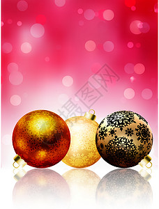 美丽的红圣诞快乐卡 EPS 8庆典假期玻璃展示问候语派对购物周年季节生日图片