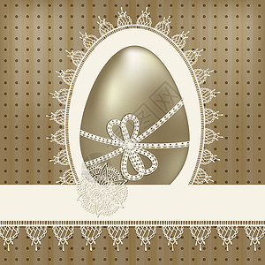 配有金蛋和拉西午睡的复活式东风贺卡图片