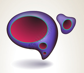 抽象蓝色言论泡沫流动玻璃讲话屏幕盒子圆圈作品墙纸思考插图图片