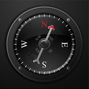 黑指南针探索罗盘旅行反射星星棕色插图拨号圆圈红衣图片