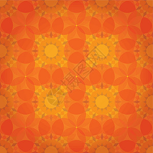 橙色抽象花层背景图片
