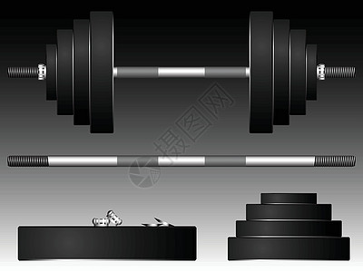 重量级运动员哑铃健身房艺术力量肌肉插图重量体操举重图片